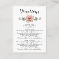 Rustic Blush Cacti Botanical Nature Desert Wedding Enclosure Card