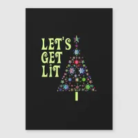 Let's Get Lit Funny Christmas