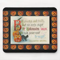Vintage Halloween Imp Mouse Pad