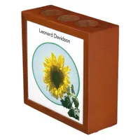 Desk Organizer - Sunflower in Round Frame