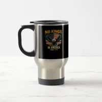No Kings In America Since 1776 Vintage Graphic Travel Mug