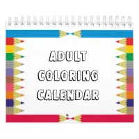 Adult Coloring Calendar