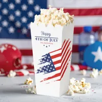 Grunge American Flag Happy 4th July ID1104 Favor Boxes