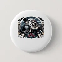 Gothic Love Till Death Do Us Part Romantic Style Button