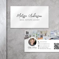 Real Estate Agent Photo Collage Business Card