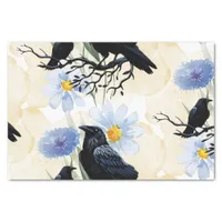 Watercolor Flowers Floral Raven Botanicals Tissue Paper