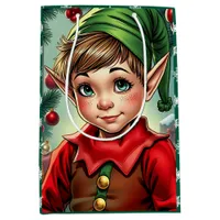 Whimsical Cartoon Elf | Christmas Medium Gift Bag