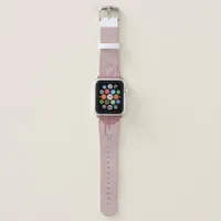 Girly Rose Gold Sparkle Glitter Drips Monogram Apple Watch Band