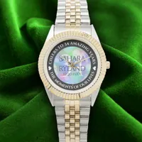 Elegant 34th Opal Wedding Anniversary Celebration Watch