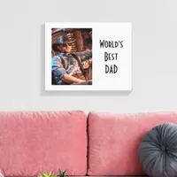 Father photo canvas print