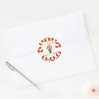 Crawfish Boil Engagement Party-Love & Crawfish Classic Round Sticker