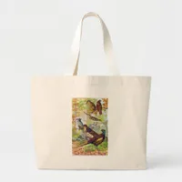 Game Birds 1902 True Stone Chromolithograph Large Tote Bag