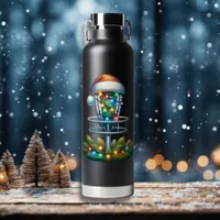 Disc Golf Themed Christmas Water Bottle