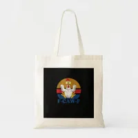 F-Caw-F Funny Chicken Flipping Off Vintage Retro R Tote Bag