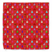 Jockey Silks Horse Rider Pattern Fun Red Bandana