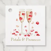 Petals & Prosecco Bridal Shower Favor Tags