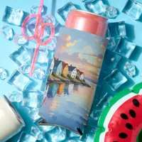 Coastal Themed | Beach Homes on the Bay   Seltzer Can Cooler
