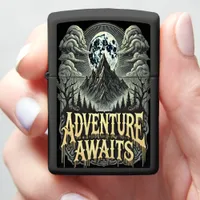 Adventure Awaits in a Mystical Mountain Landscape Zippo Lighter