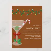 Cinnamon Cozy Christmas Holiday Cocktail Party Invitation