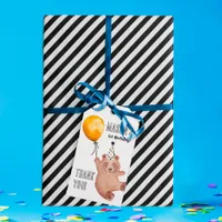Bear Cub Birthday Thank You Tags – Teddy Bear Favo