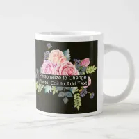 Custom One Photo Artwork Slogan Giant Coffee Mug