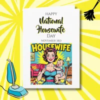 Happy National Housewife's day | November 3rd Card