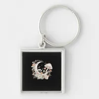 Aesthetic Moon Goblincore And Cottagecore Mushroom Keychain