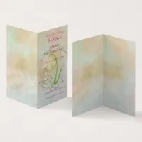 Baby Girl 1sr birthday Flat Card