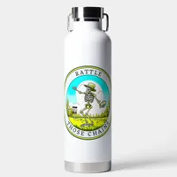 Rattle Those Chains | Disc Golfing Skeleton Water Bottle