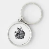 Till Death Do Us Part Quote Classic Design Keychain