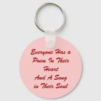 Everyone Has a Poem Keychain