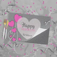 Hearts Polka Dot Valentine's Day Paper Placemat