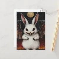 Vampire Bat Rabbit Postcard