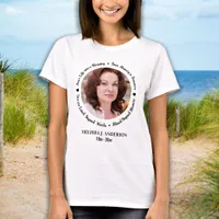 Remembrance Personalized Modern Picture Memorial T-Shirt