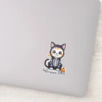 Kitty in Halloween Costume Sticker