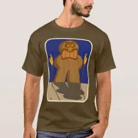 Giant Tiki Game Piece Cartoon Art T-Shirt