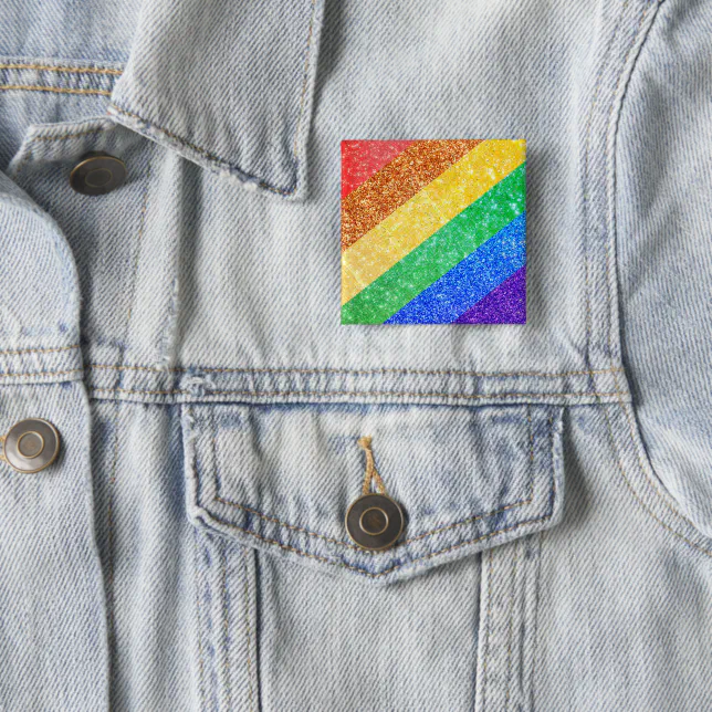 Pride LGBTQA+ rainbow Button