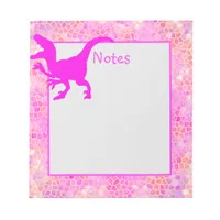 Pink Dinosaur Hide Notepad