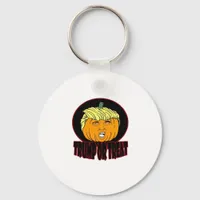 Trumpkin Or Treat Halloween Trumpkin Trick Or Trea Keychain