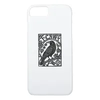 Retro F Caw F Crow Funny Saying Meme Design iPhone 8/7 Case