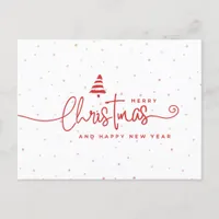 Minimalist Modern Red & White Christmas Holiday