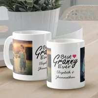 Modern Collage Photo Best Granny Ever Grandma Gift Coffee Mug