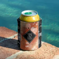 Elegant 32nd Bronze Wedding Anniversary Can Cooler
