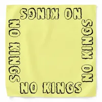 Canary Yellow No Kings Pro-democracy Solidarity  Bandana