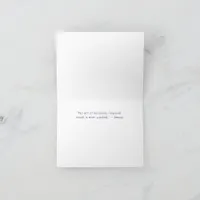 Purple & White Text-Based Folded Thank You Card