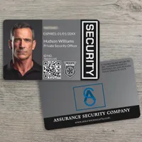 Pink Custom Security Guard Photo Badge