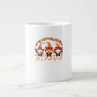 It’s Fall Y’all Pumpkin Gnome Autumn Tree Funny Fa Giant Coffee Mug