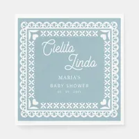 Mexican Papel Picado Cielito Lindo Baby Shower Napkins