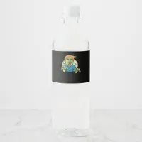Halloween  Zombie Funny Classic Water Bottle Label