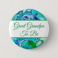 Great Grandpa To Be | Boy's  Baby Shower   Button